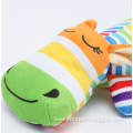 Interactive colorful plush teeth cleaning dog chew toy